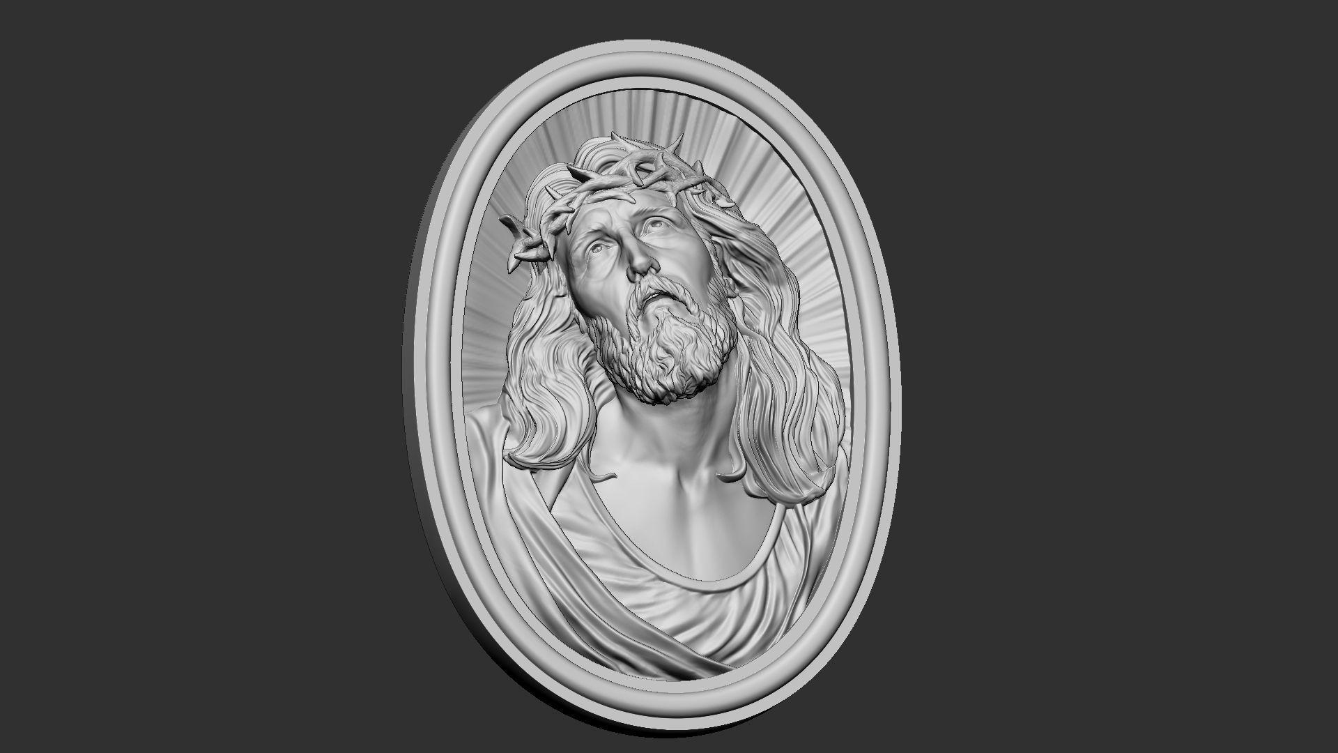 Jesus Relief 07 3D print model_11