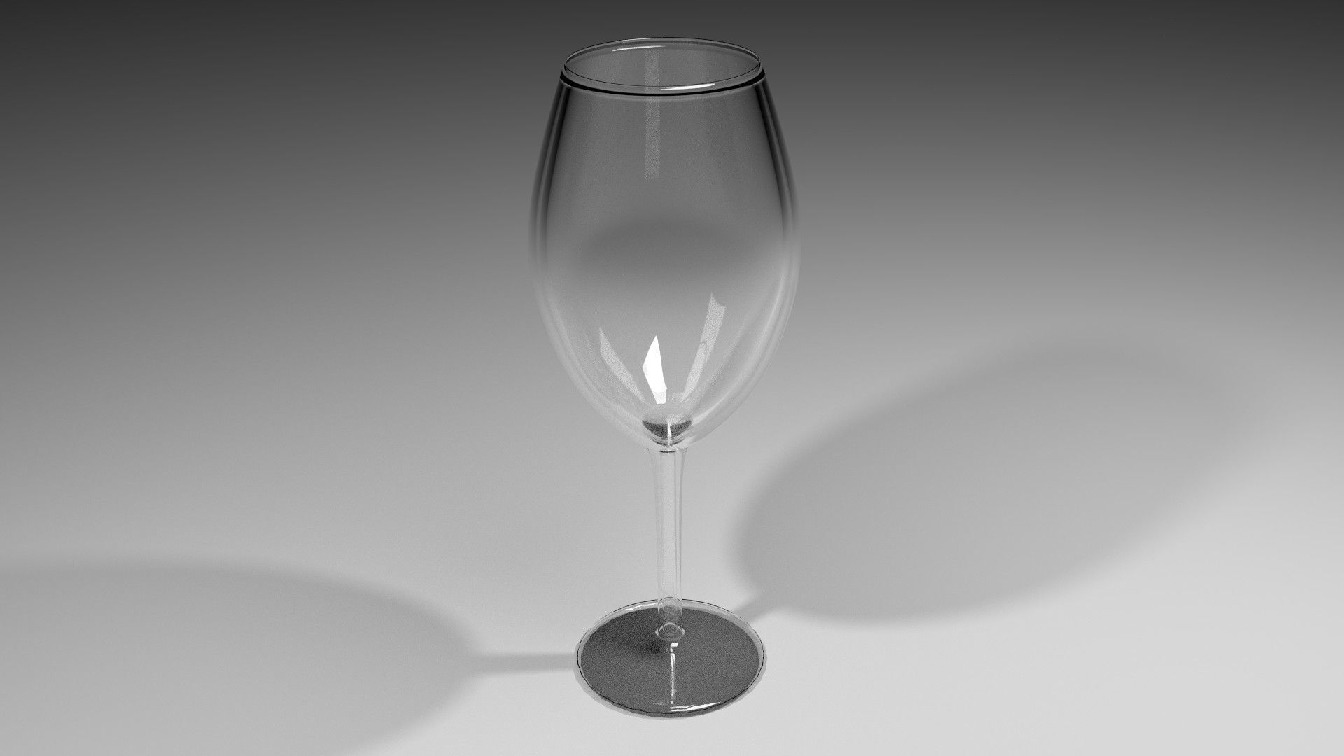 Wine Glass - Cabernet 3D model_1