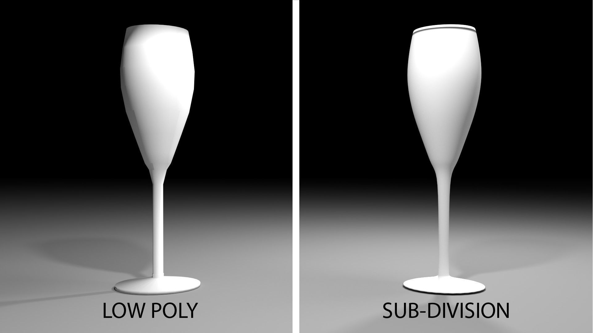 Wine Glass - Champagne 3D model_4