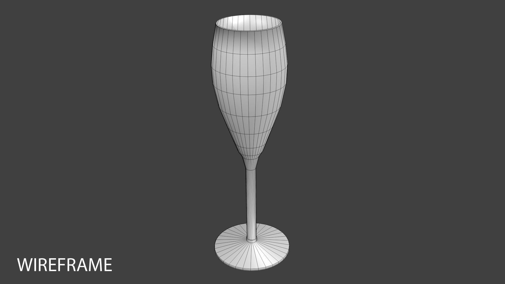 Wine Glass - Champagne 3D model_3
