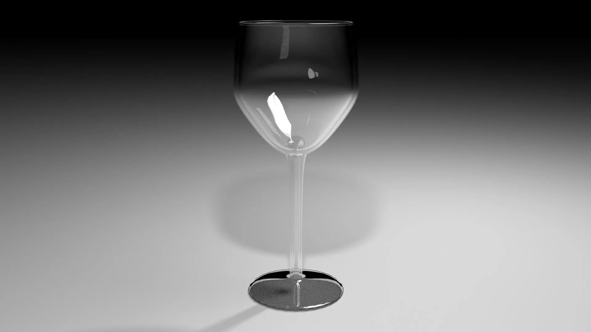 Wine Glass - Chardonnay 3D model_0