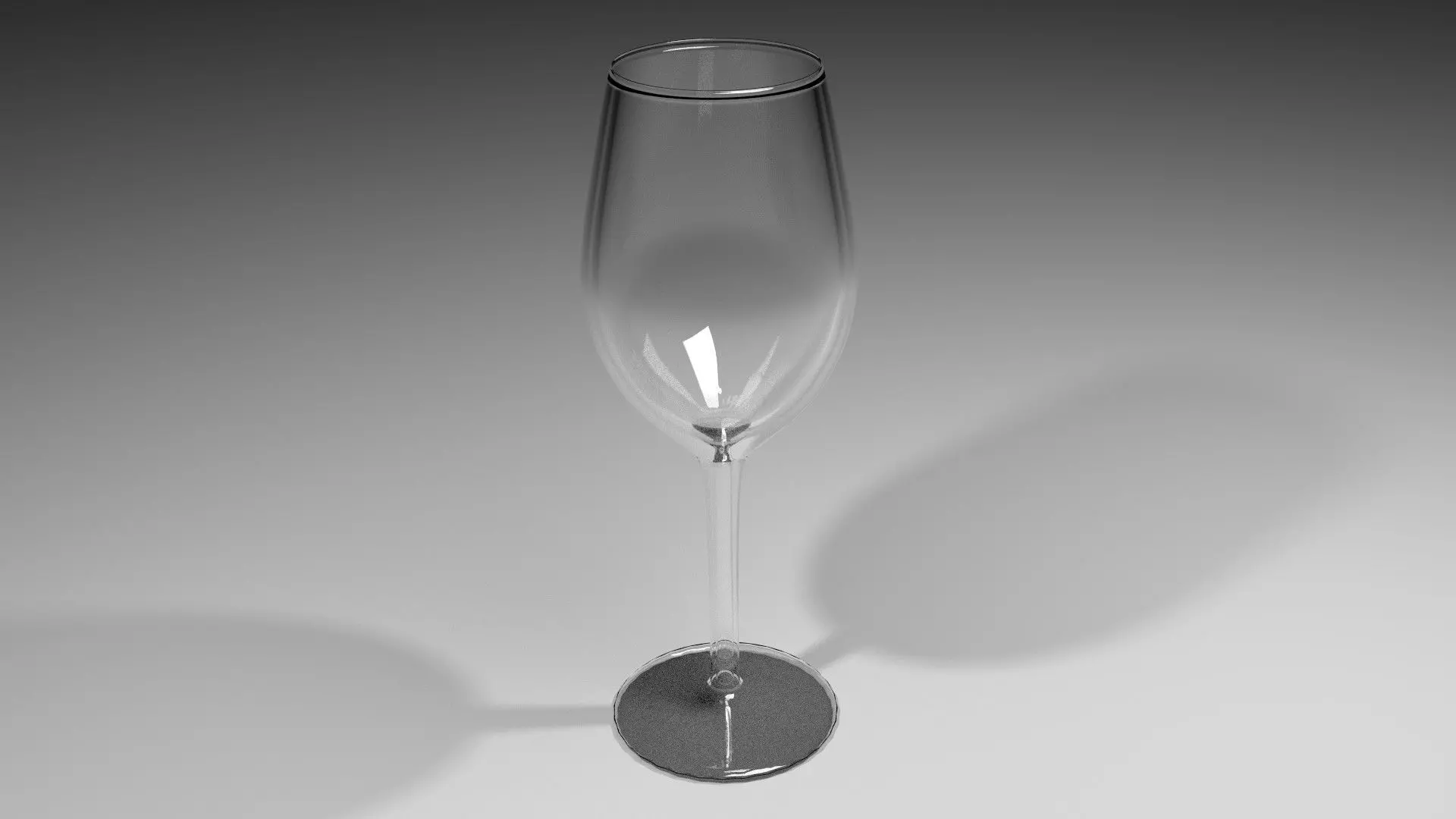Wine Glass - White 3D model_0