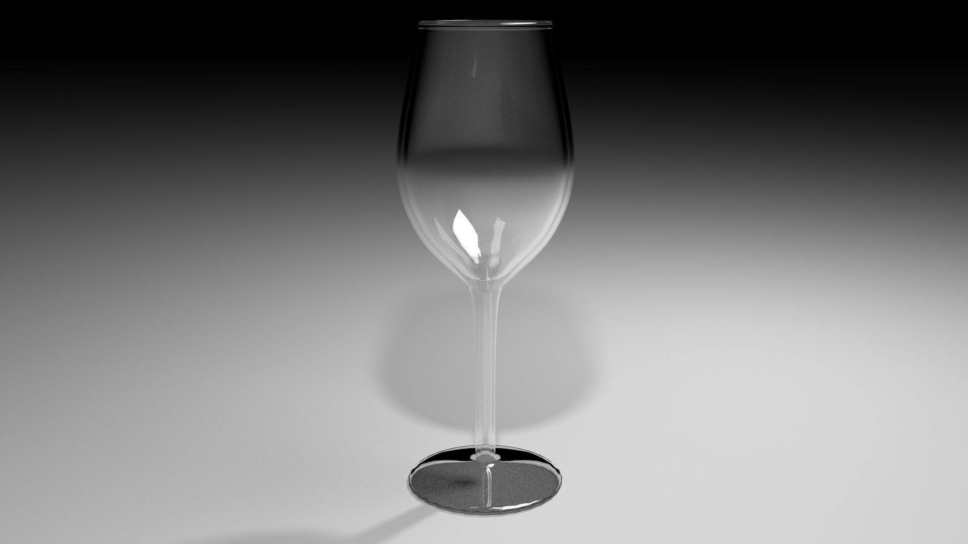 Wine Glass - White 3D model_1