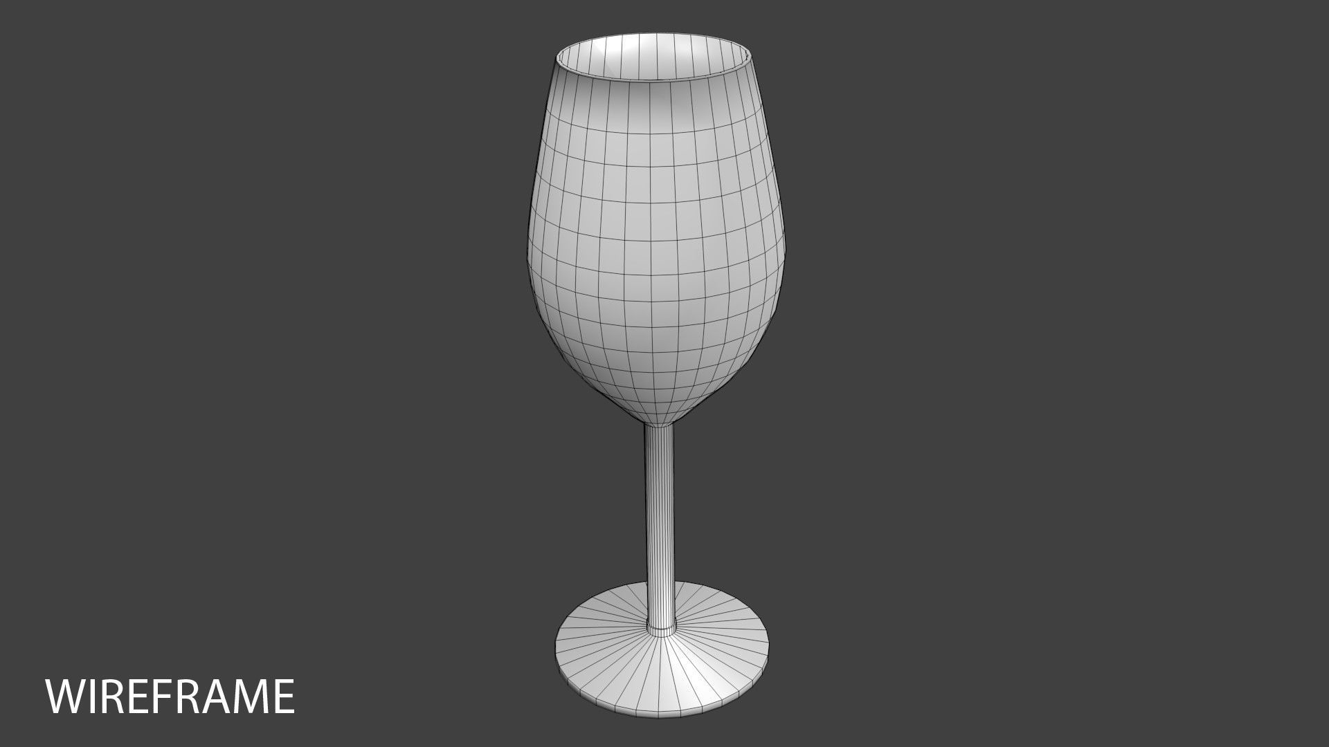 Wine Glass - White 3D model_3