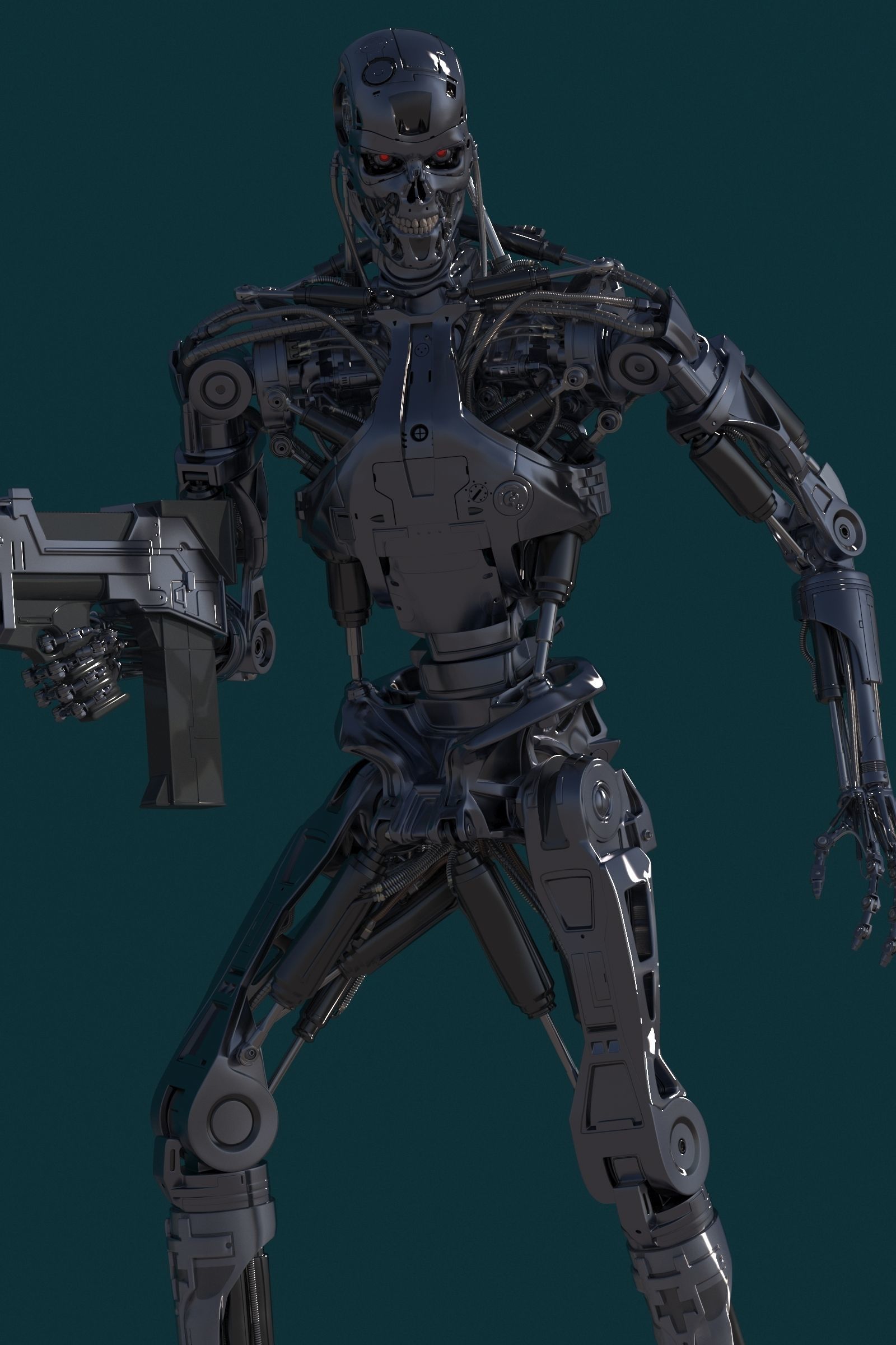 Terminator T800 Salvation Endoskeleton 3D model_12