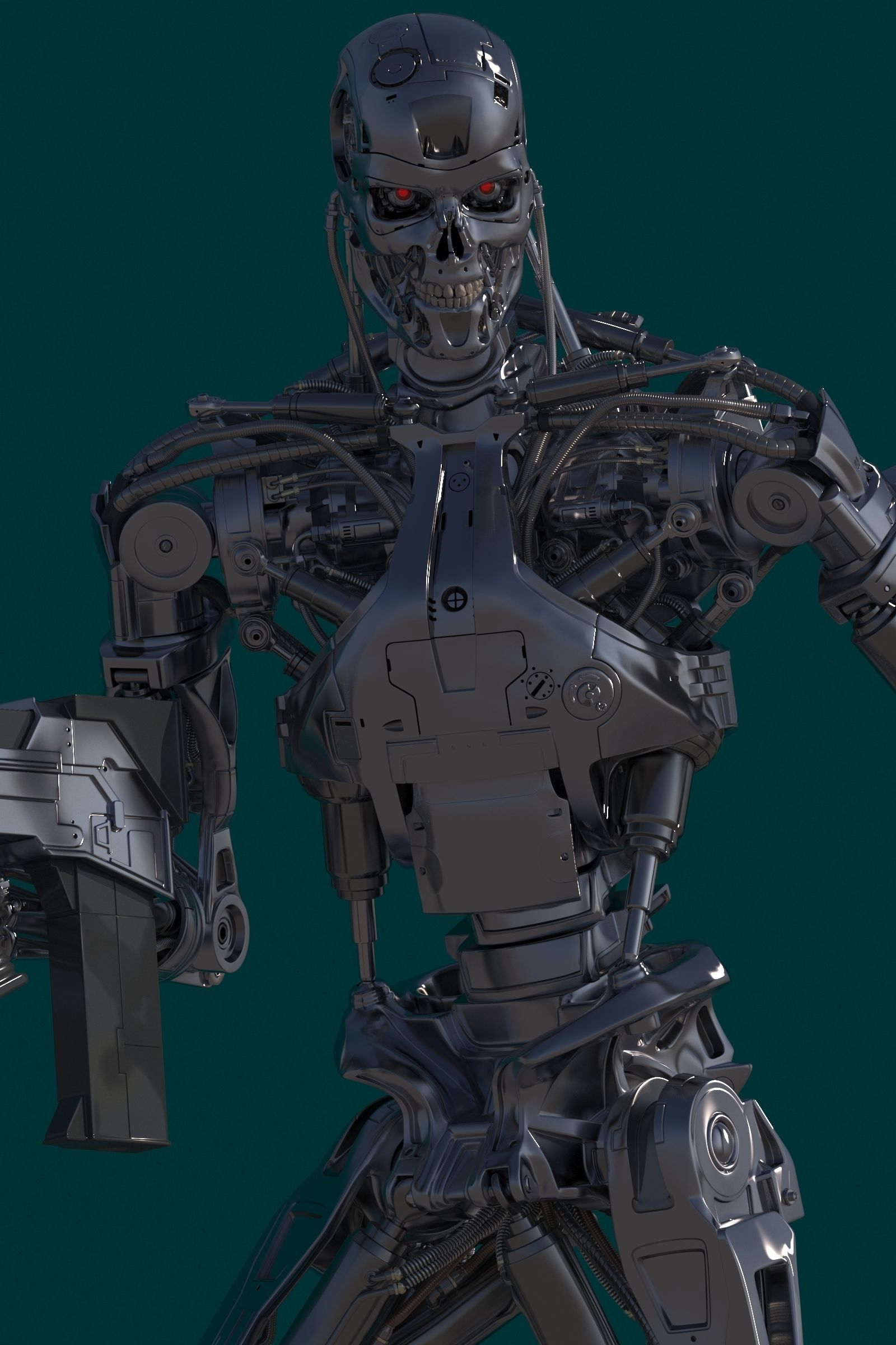 Terminator T800 Salvation Endoskeleton 3D model_11