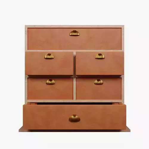 Cabinate for Clothes with multiple Drawer 3D Model
