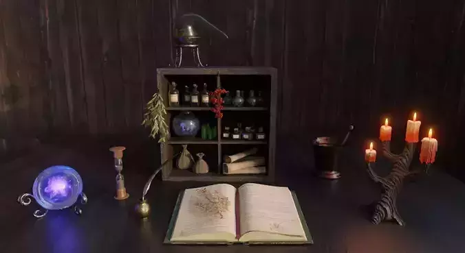 Alchemy set 3D model