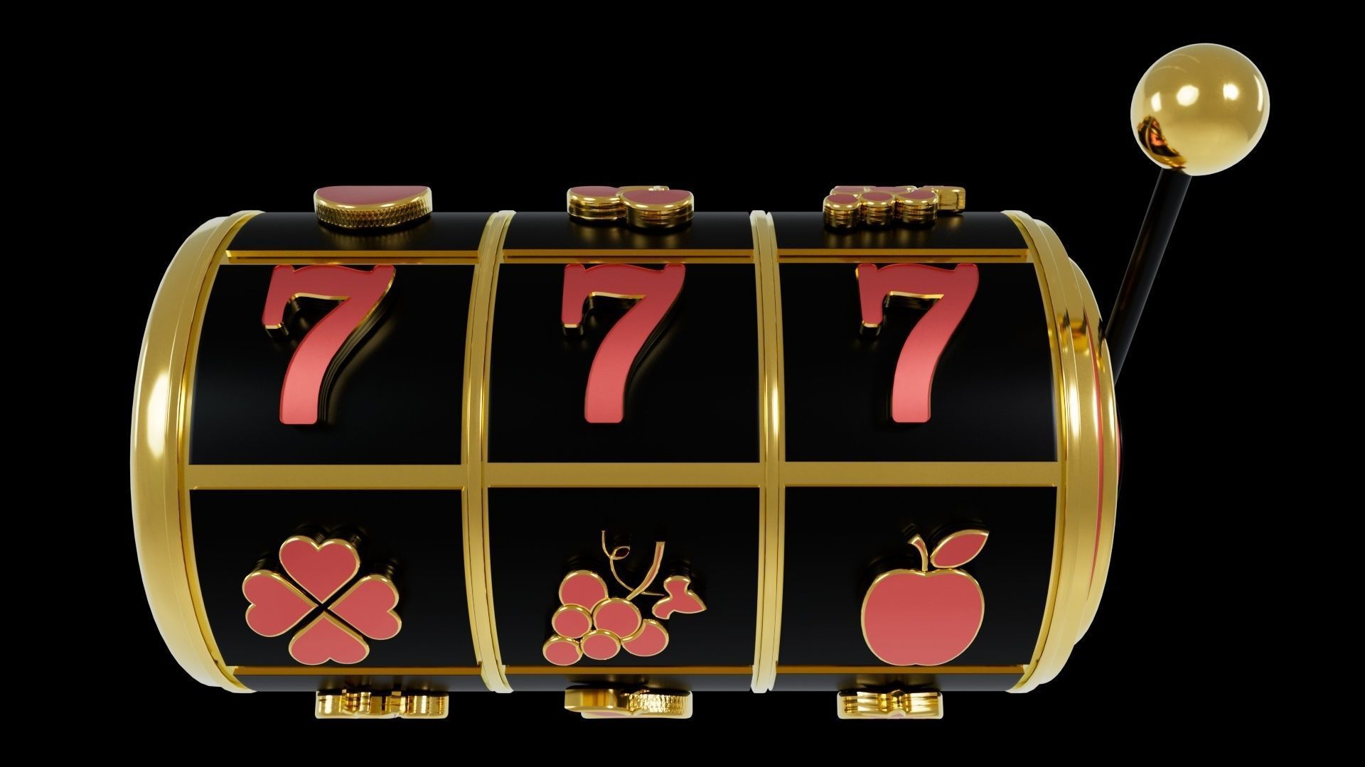 Casino 3D Roulette and Slot 3D model_1