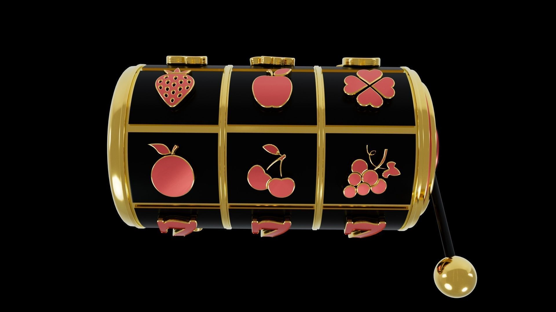 Casino 3D Roulette and Slot 3D model_4