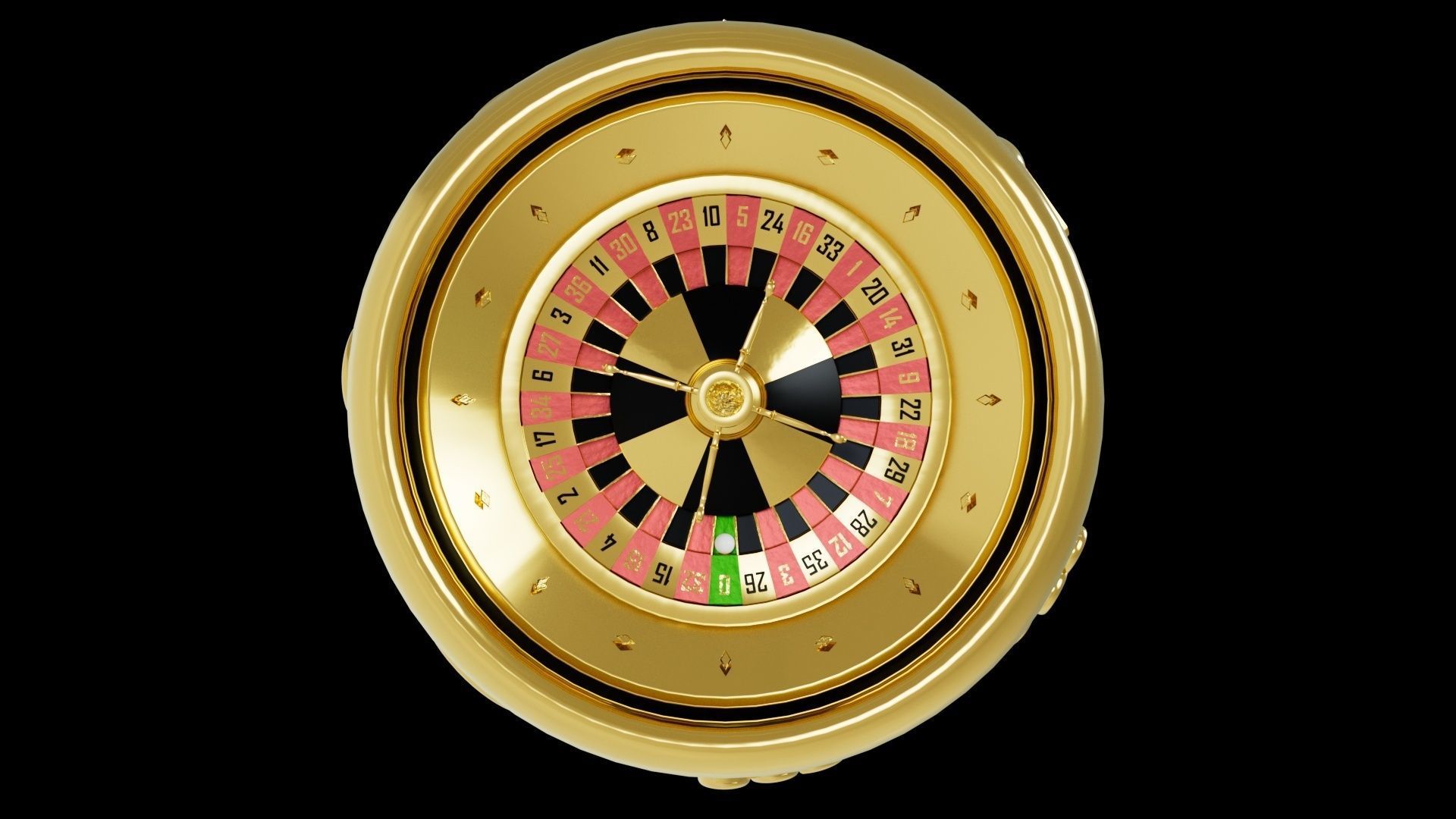 Casino 3D Roulette and Slot 3D model_2
