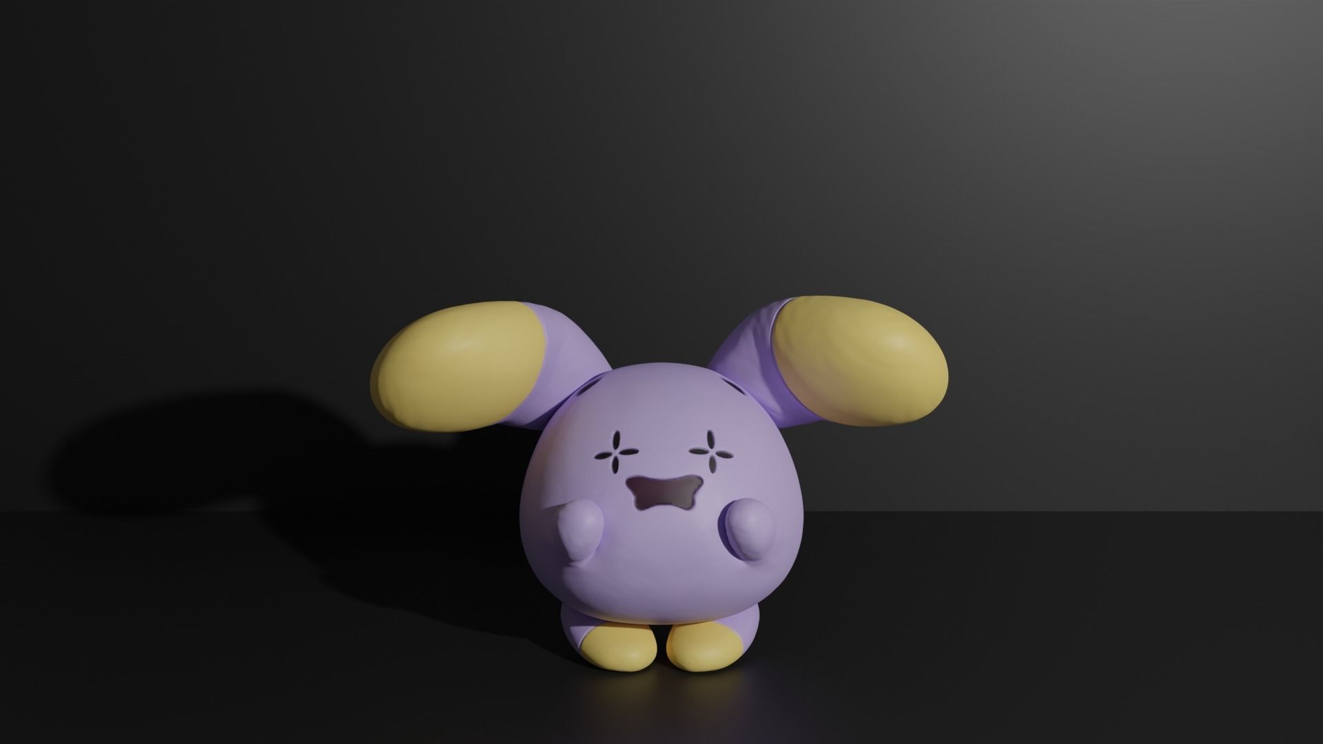 Whismur Loudred and Exploud 3D print model 3D print model_1