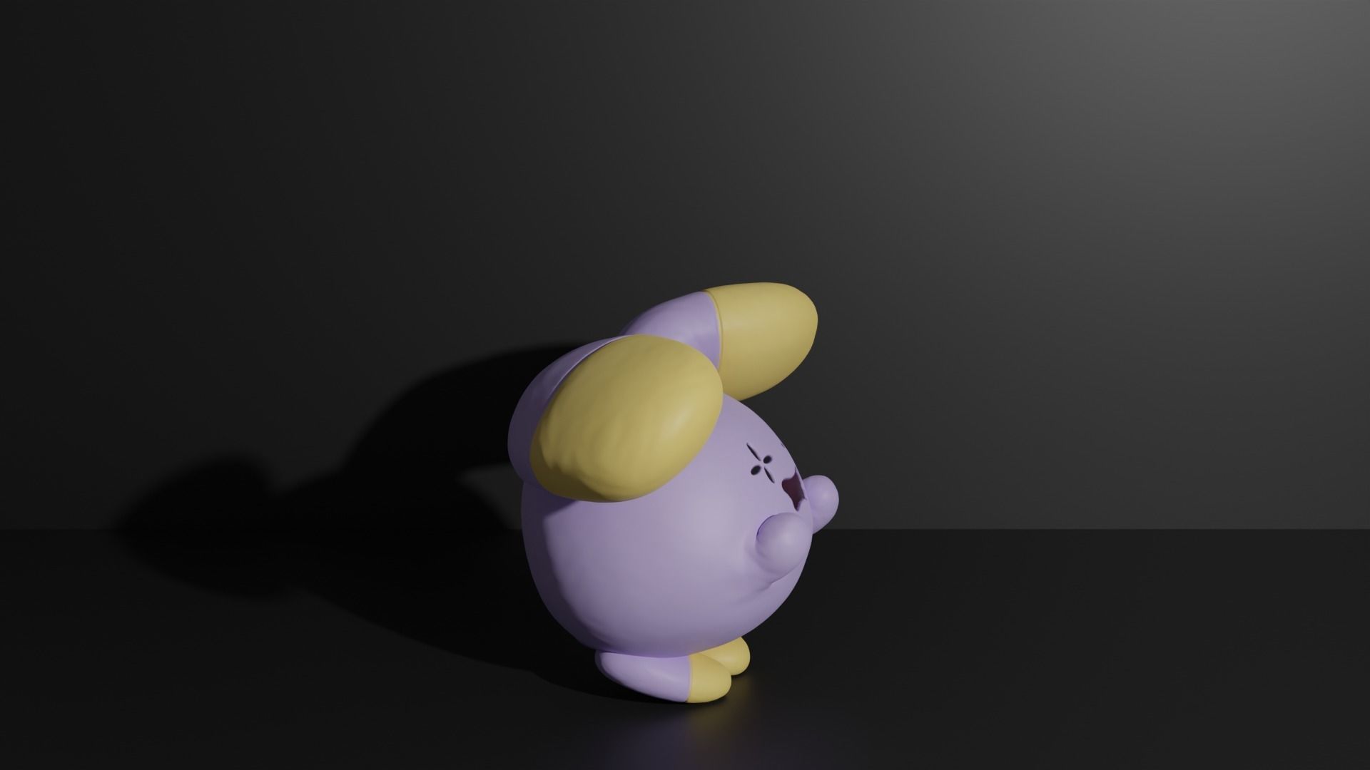 Whismur Loudred and Exploud 3D print model 3D print model_3