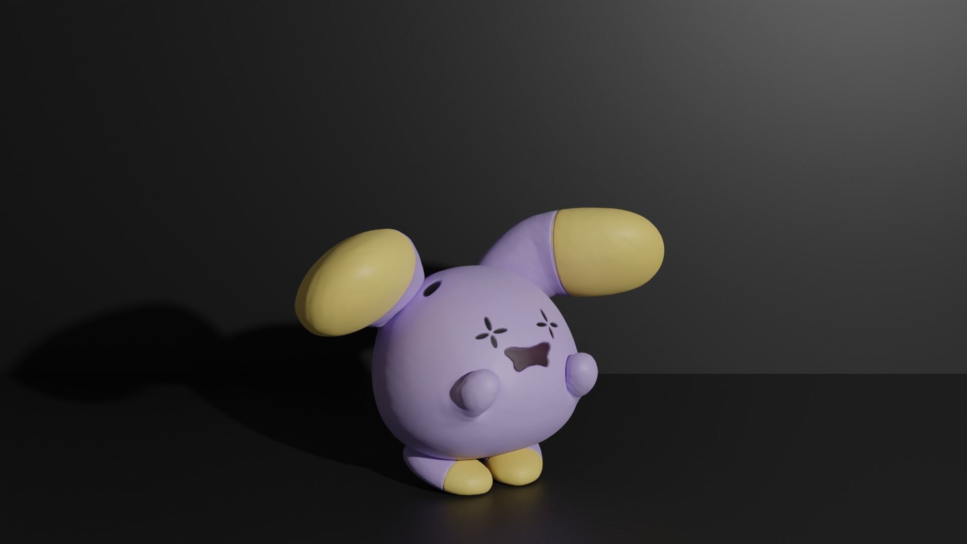 Whismur Loudred and Exploud 3D print model 3D print model_2