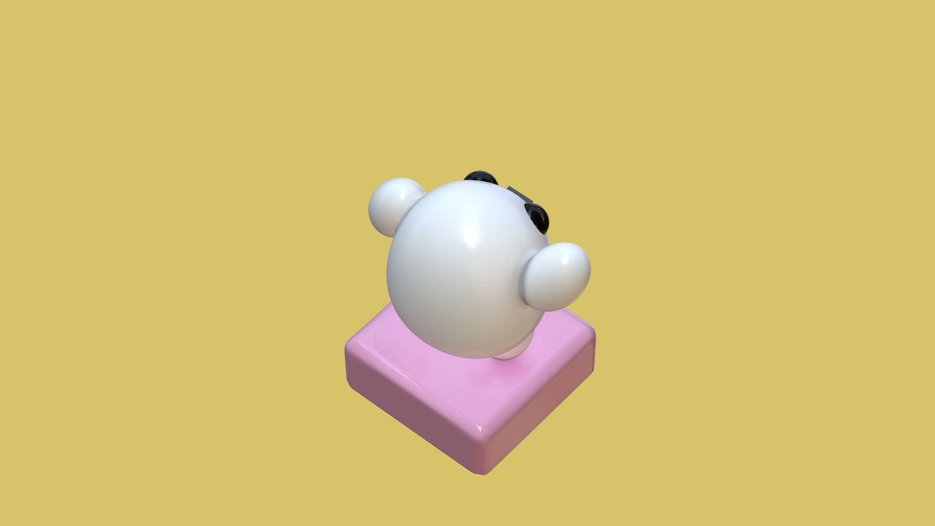 cute statue character marshmallows  3D print model_5