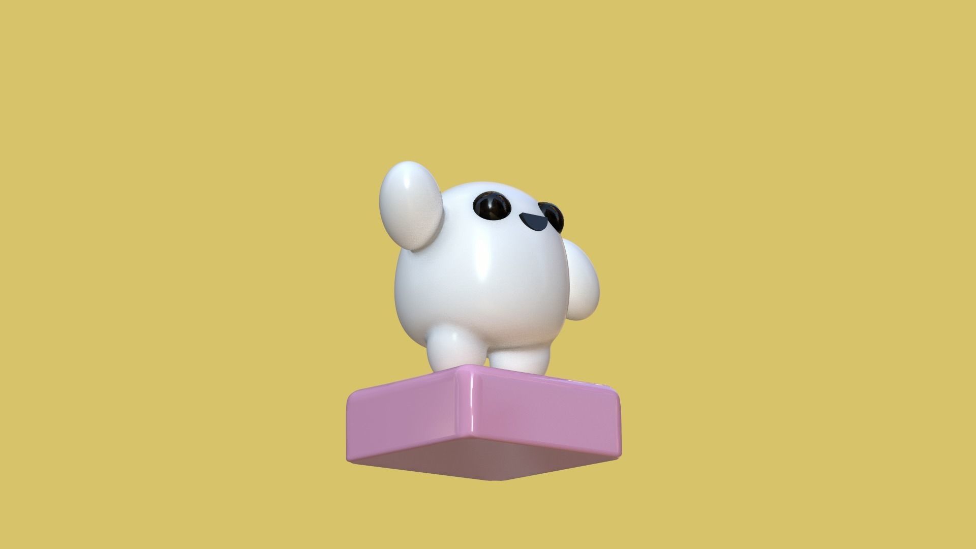 cute statue character marshmallows  3D print model_6