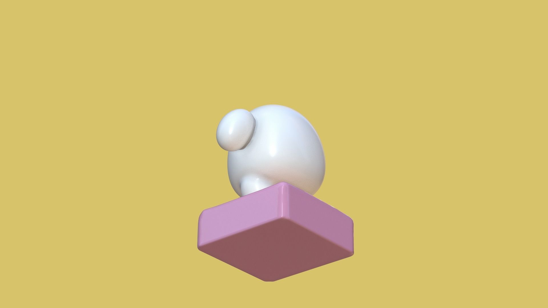 cute statue character marshmallows  3D print model_8