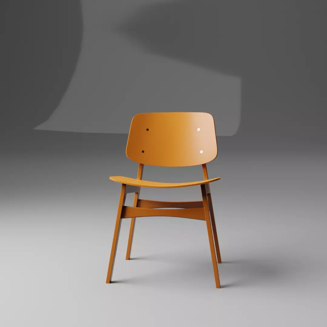 Plastic chair Free 3D model