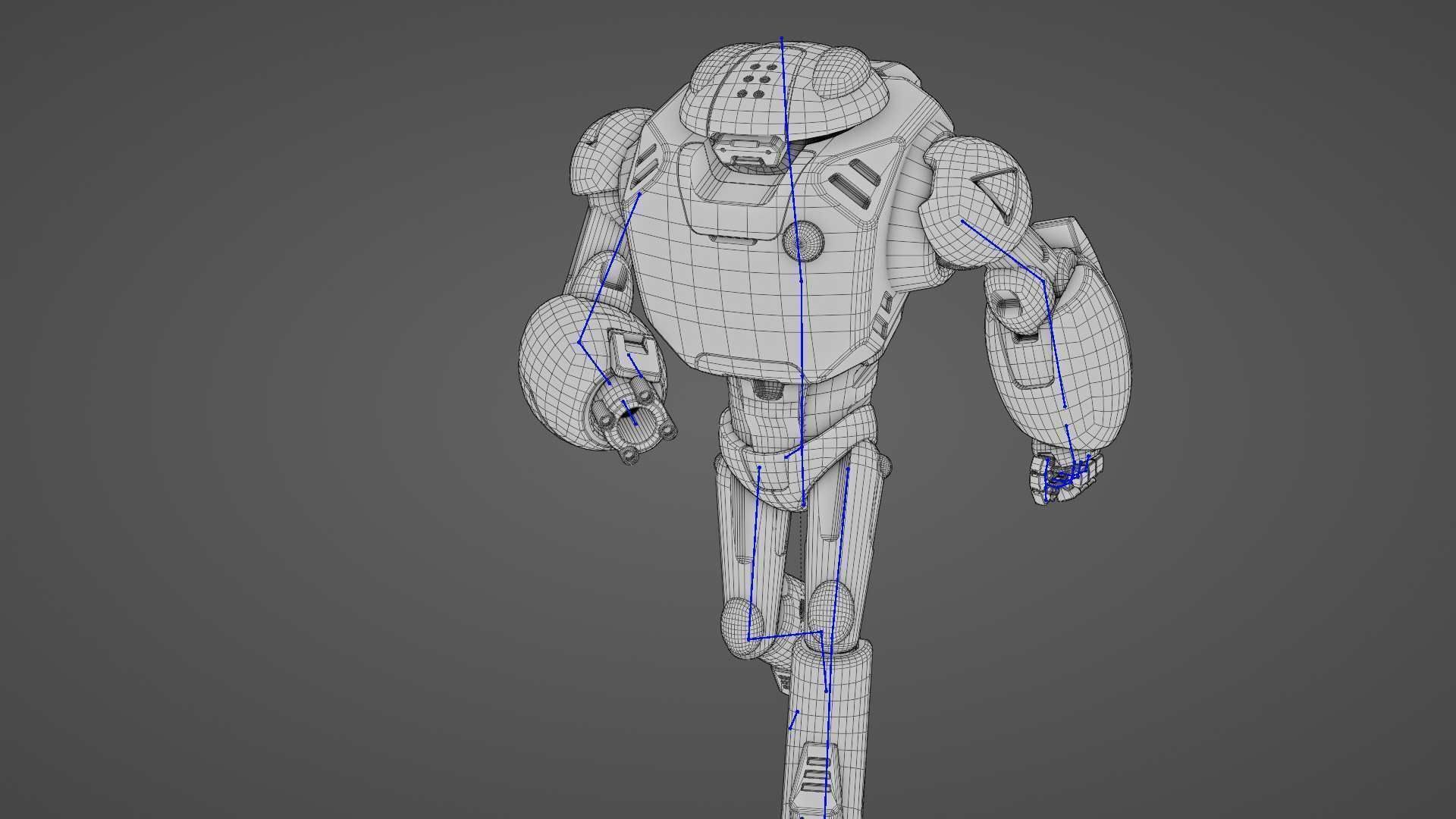 BATTLE DROID XZERON RIGGED 3D model_35