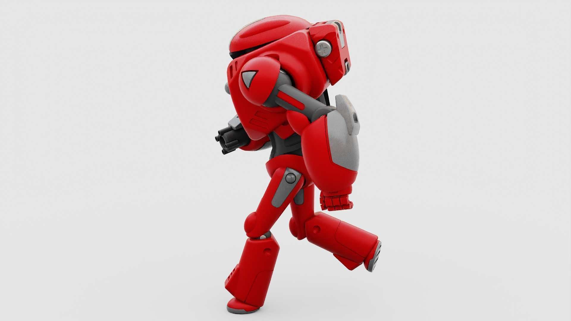 BATTLE DROID XZERON RIGGED 3D model_24