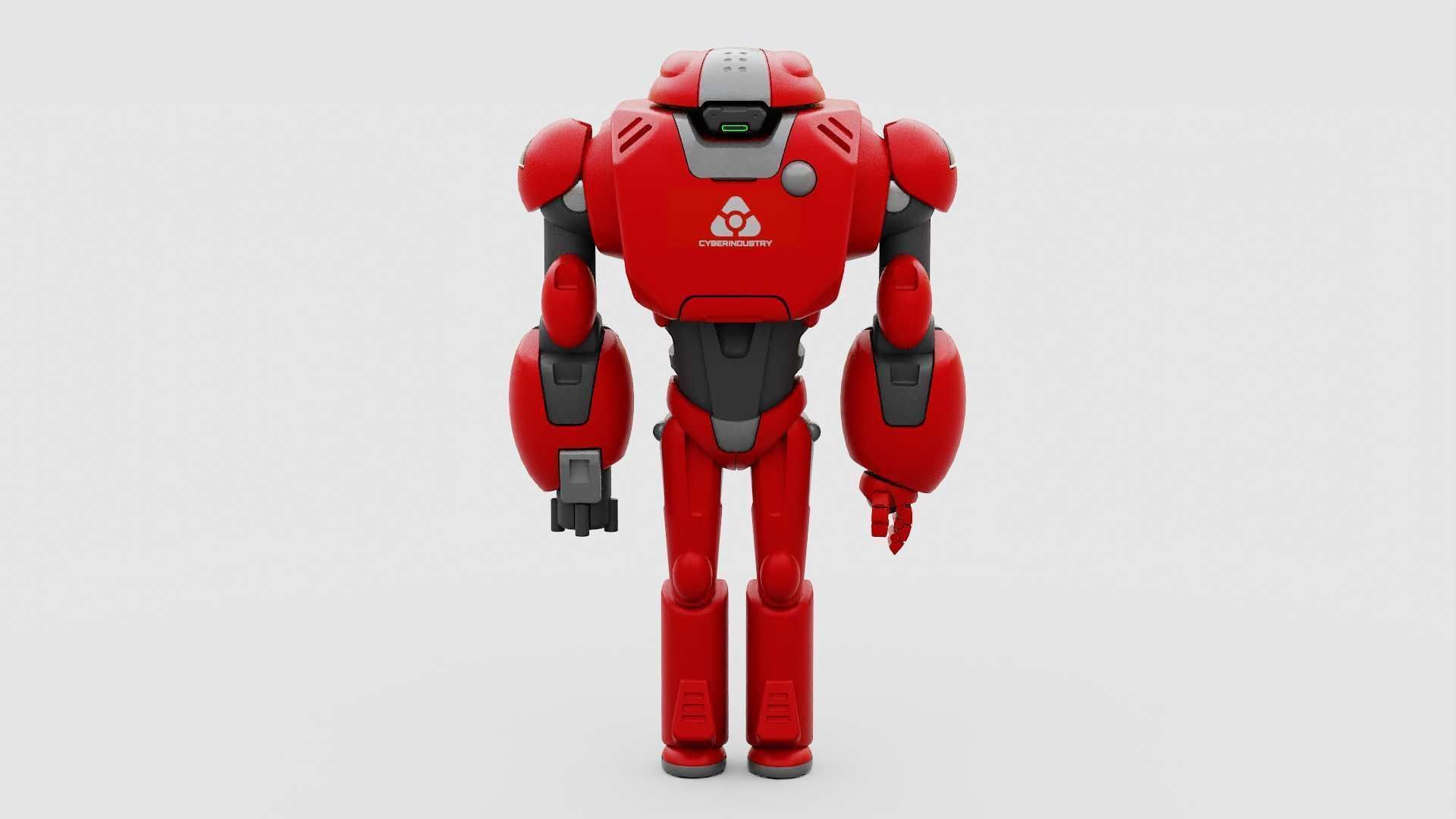 BATTLE DROID XZERON RIGGED 3D model_20