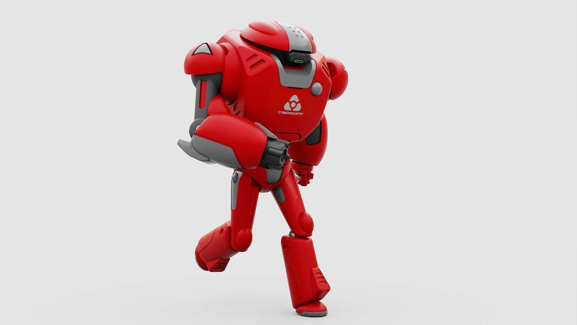 BATTLE DROID XZERON RIGGED 3D model_28