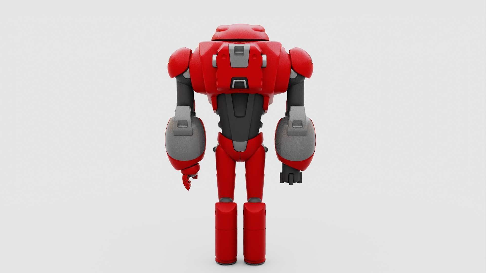 BATTLE DROID XZERON RIGGED 3D model_21