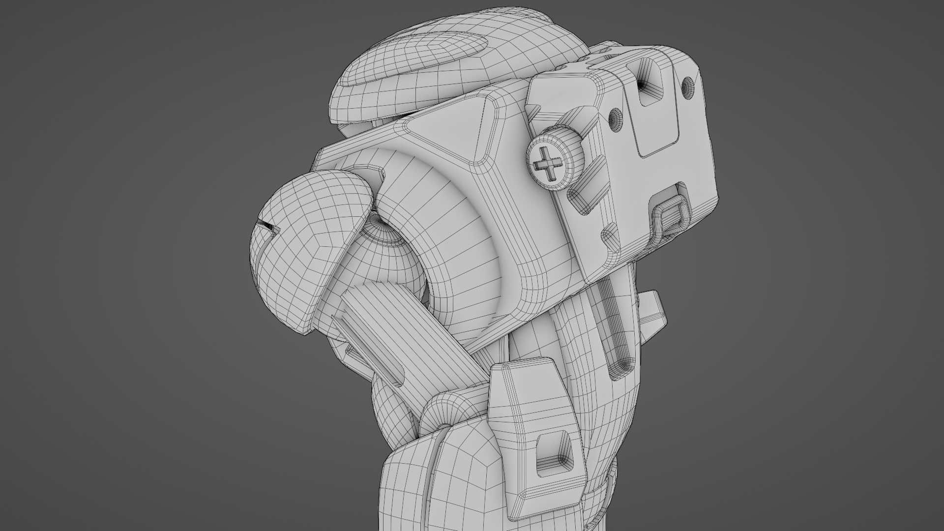 BATTLE DROID XZERON RIGGED 3D model_37