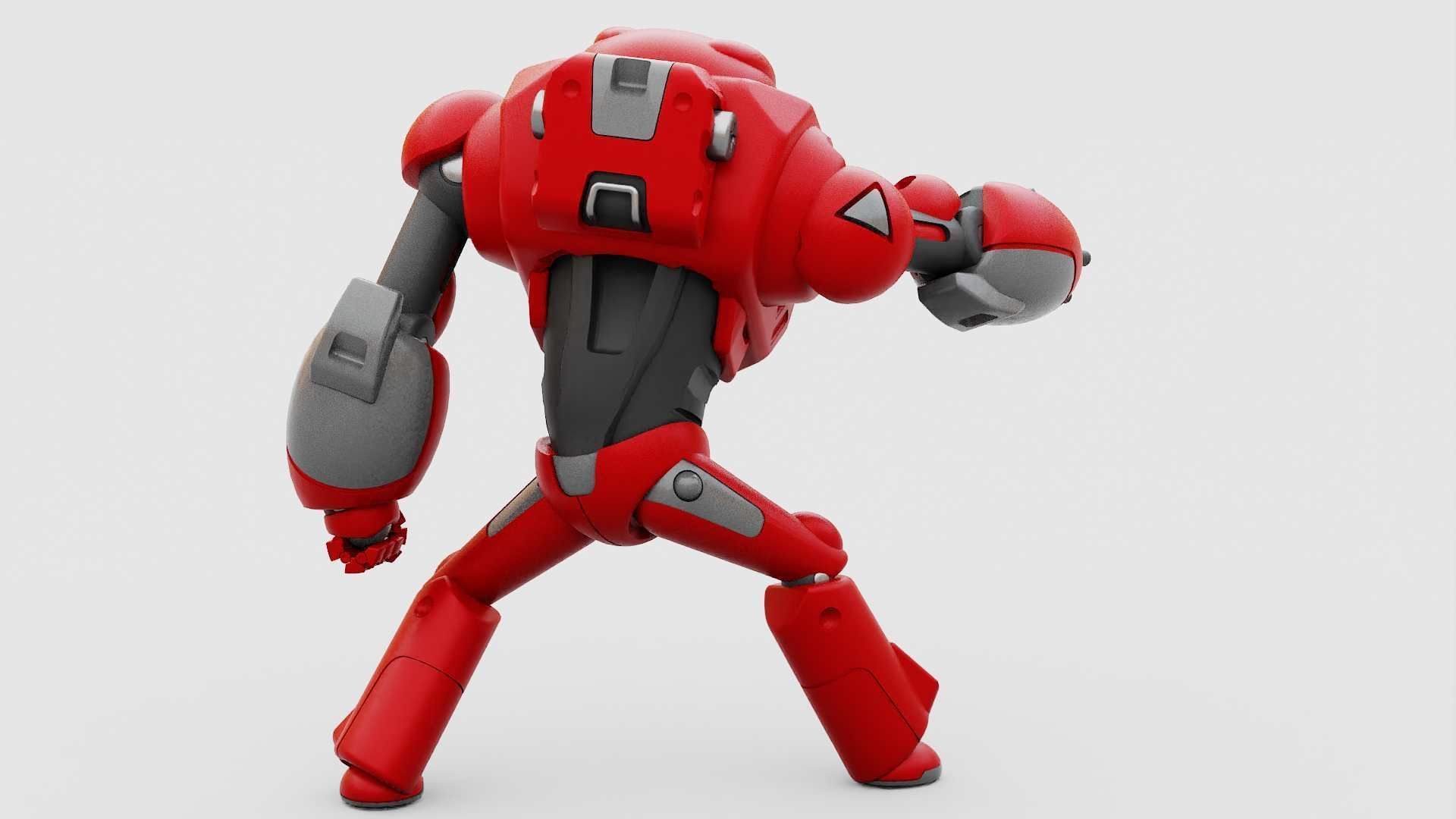 BATTLE DROID XZERON RIGGED 3D model_8