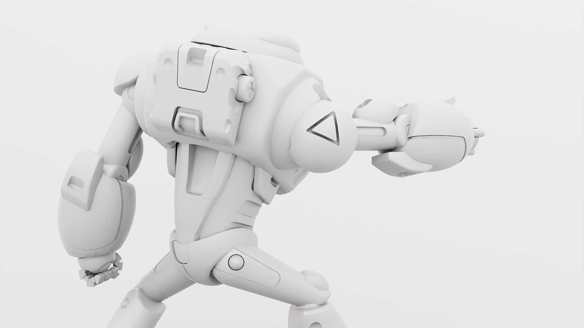 BATTLE DROID XZERON RIGGED 3D model_33