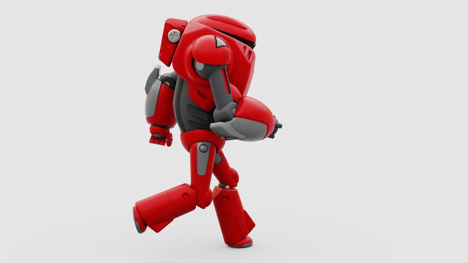 BATTLE DROID XZERON RIGGED 3D model_27