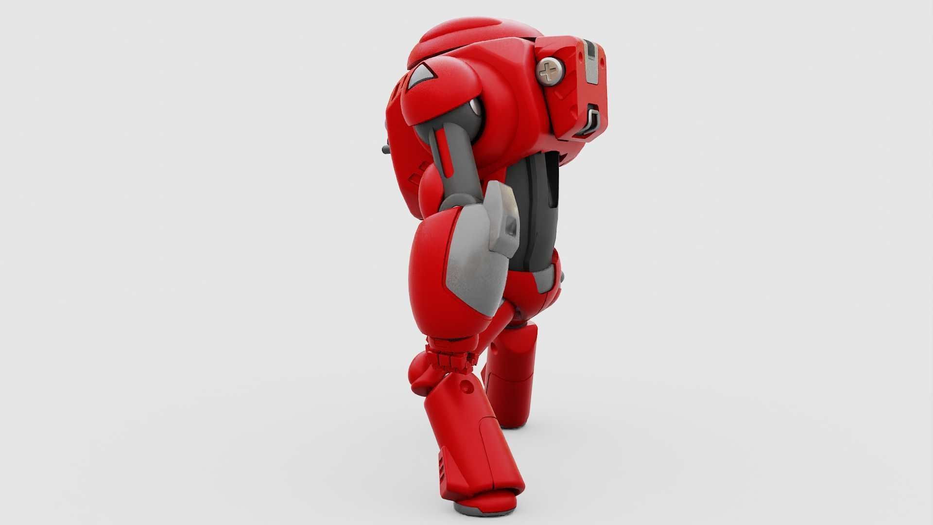 BATTLE DROID XZERON RIGGED 3D model_10