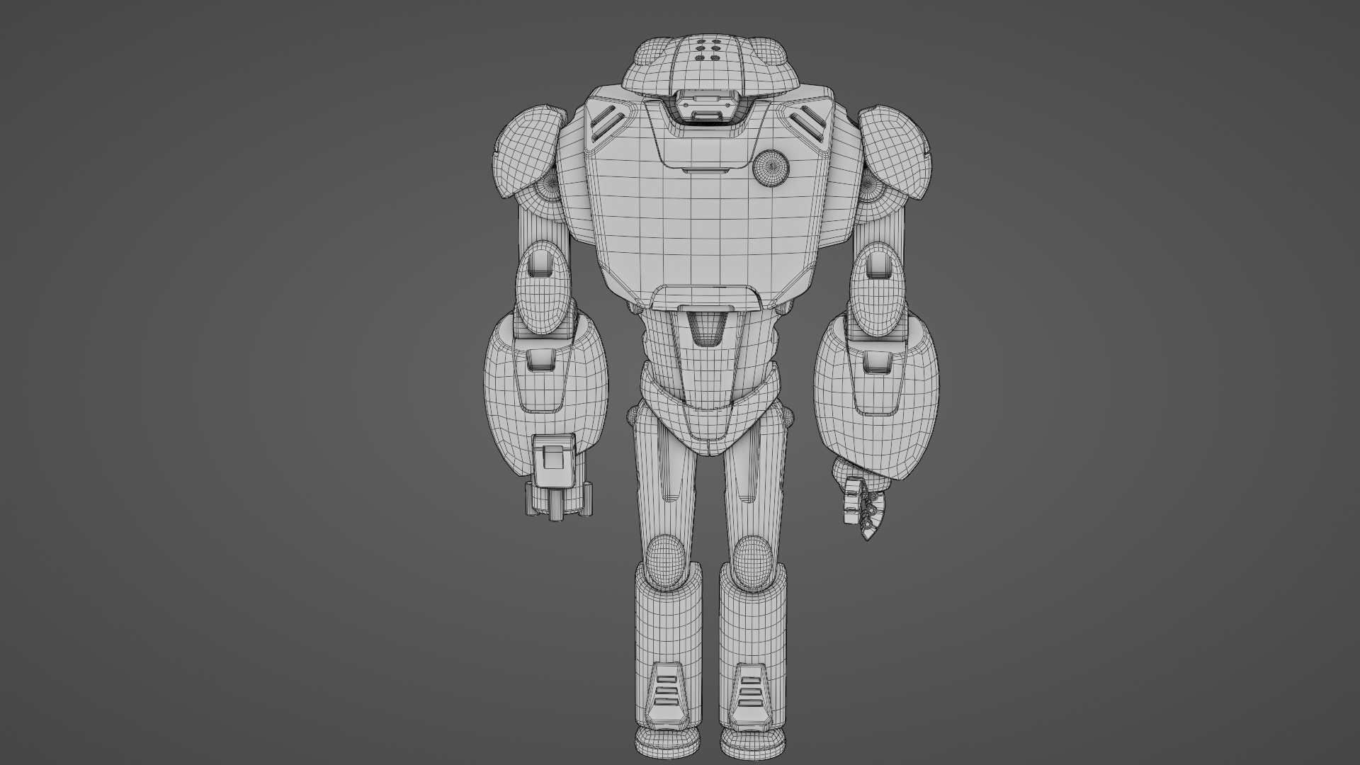 BATTLE DROID XZERON RIGGED 3D model_39