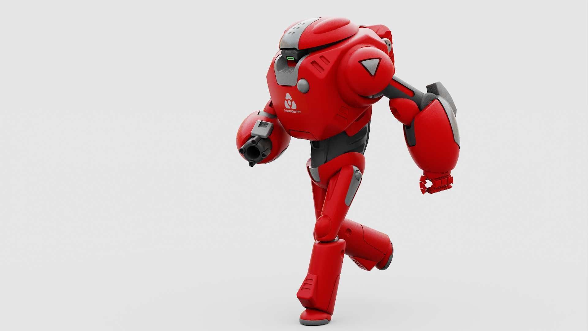 BATTLE DROID XZERON RIGGED 3D model_22