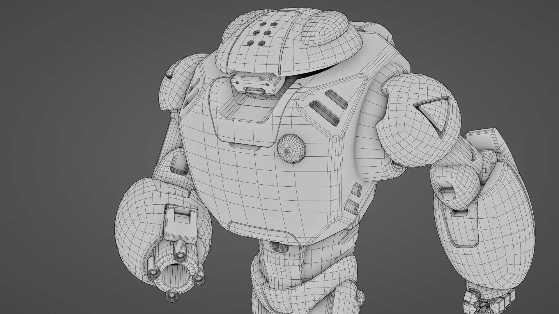 BATTLE DROID XZERON RIGGED 3D model_36