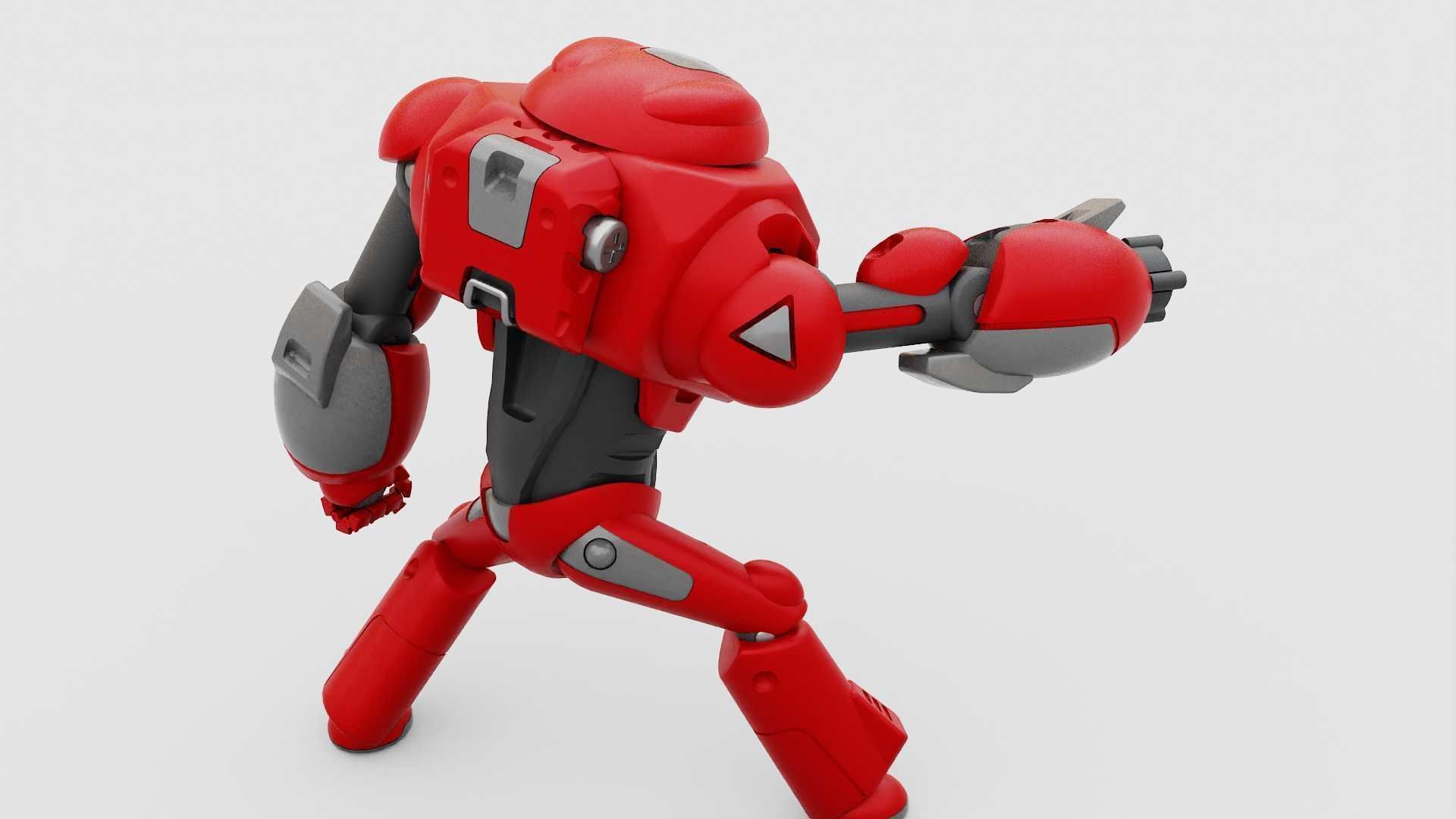 BATTLE DROID XZERON RIGGED 3D model_18