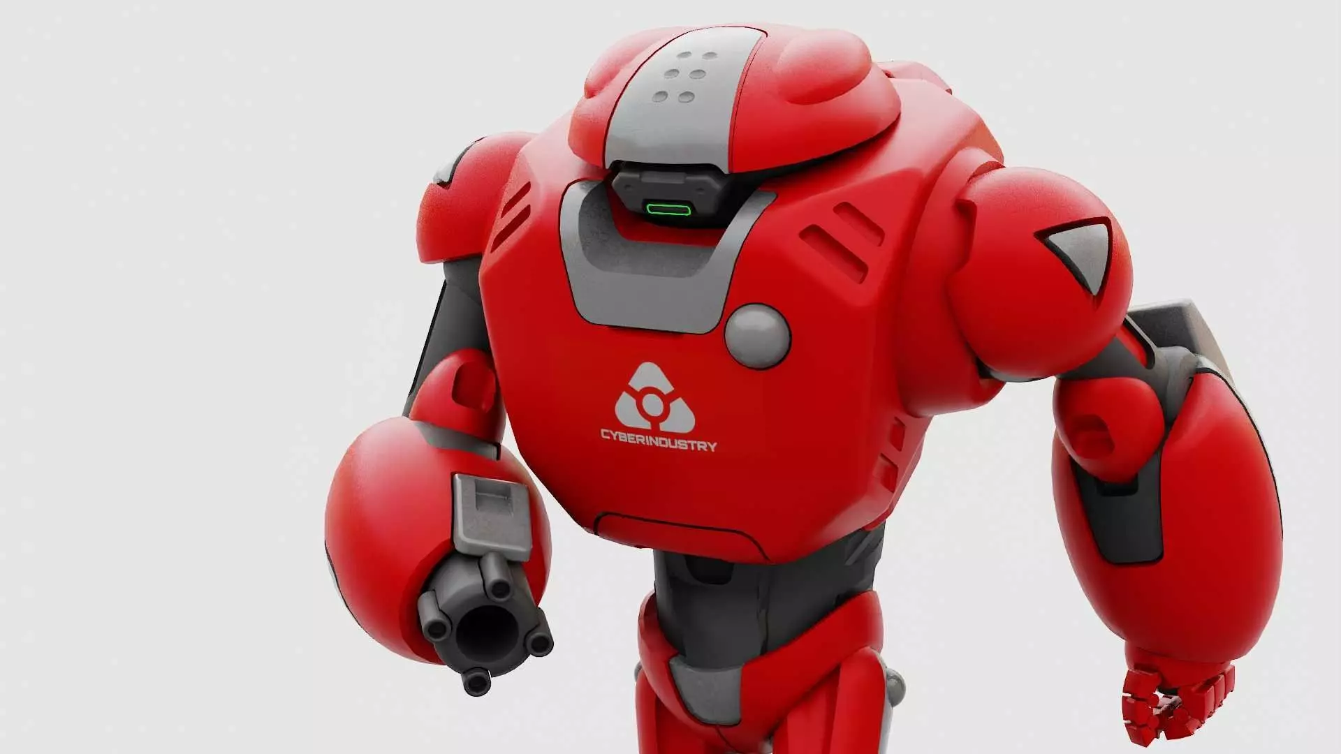 BATTLE DROID XZERON RIGGED 3D model_0