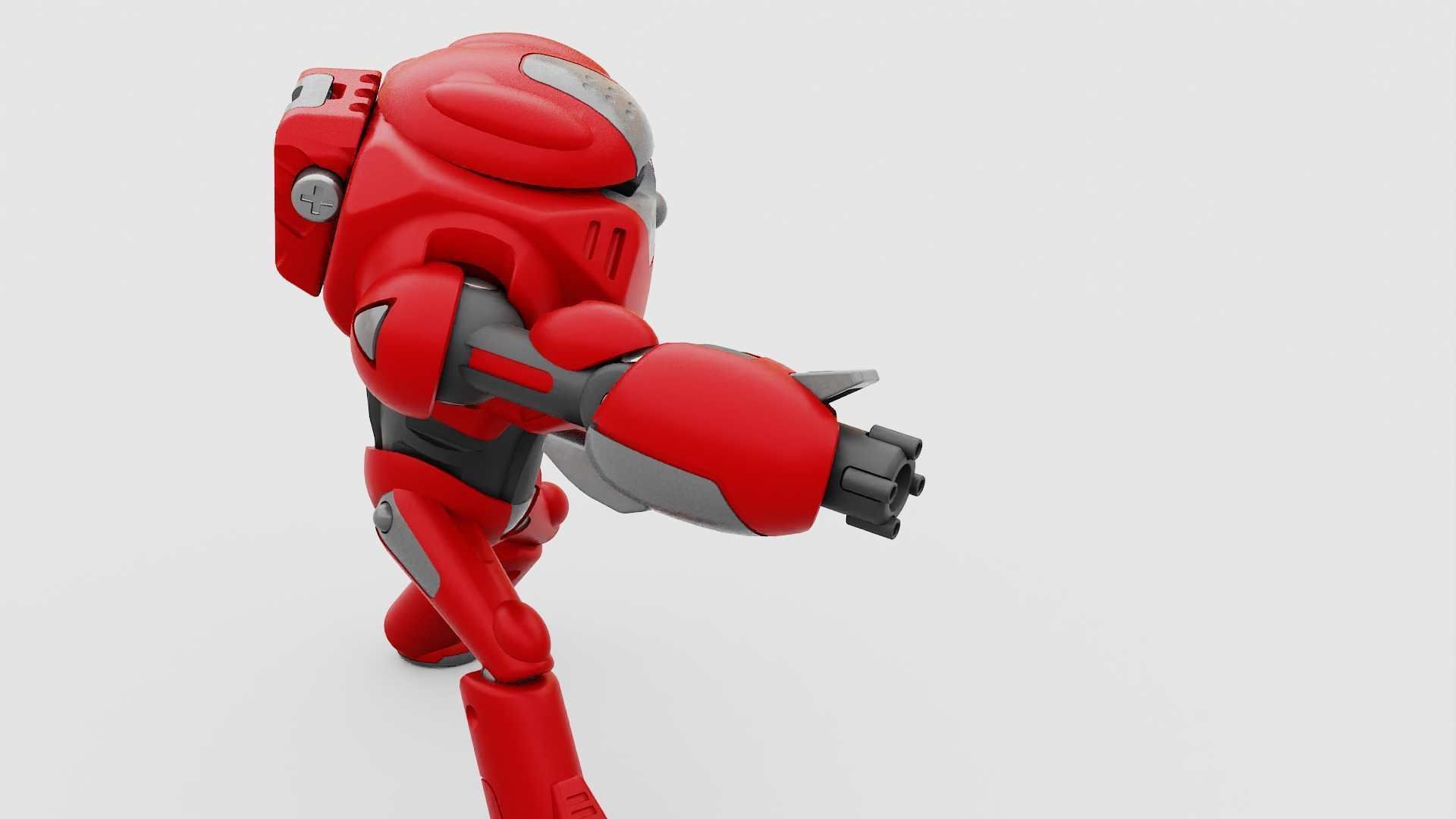 BATTLE DROID XZERON RIGGED 3D model_17