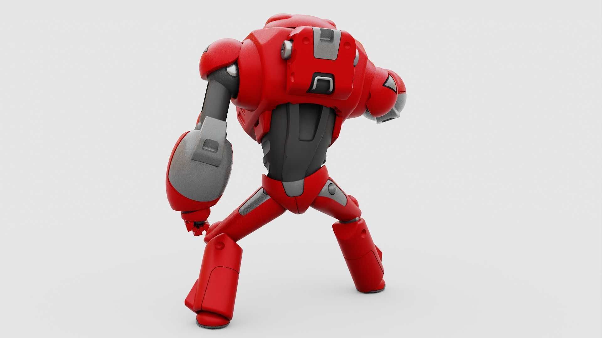 BATTLE DROID XZERON RIGGED 3D model_9