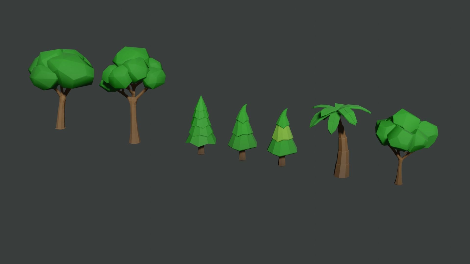 Low Poly Nature Assets Low-poly 3D model_2