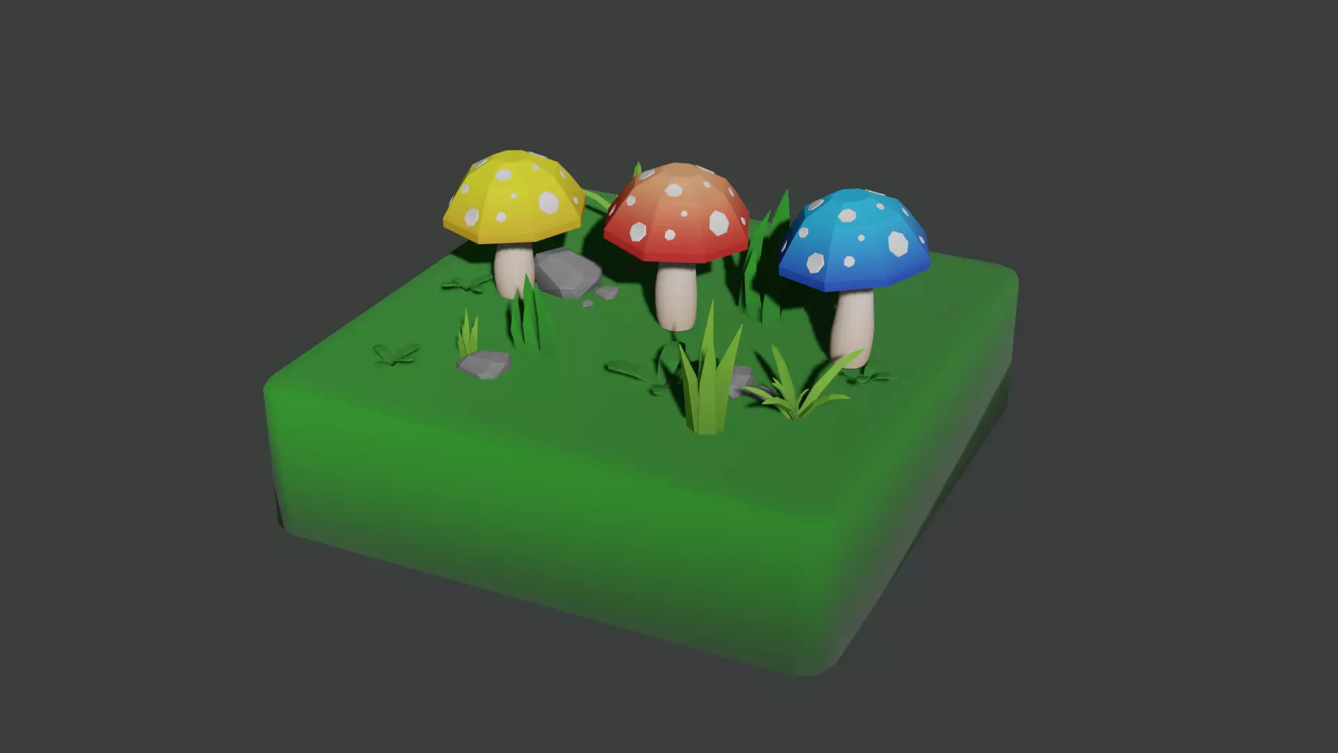 Low Poly Nature Assets Low-poly 3D model_0