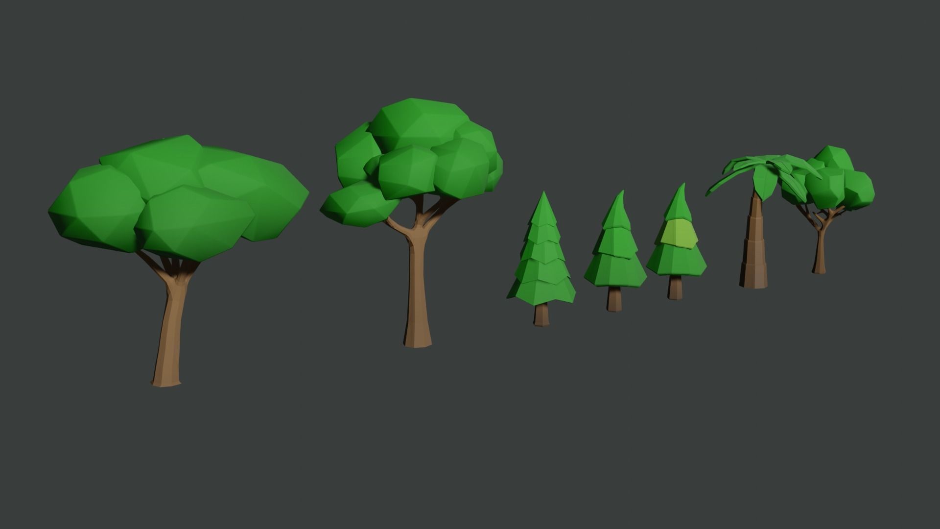 Low Poly Nature Assets Low-poly 3D model_3