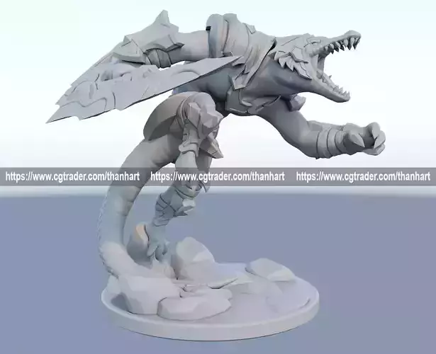 renekton 3D print model from League of Legends 
