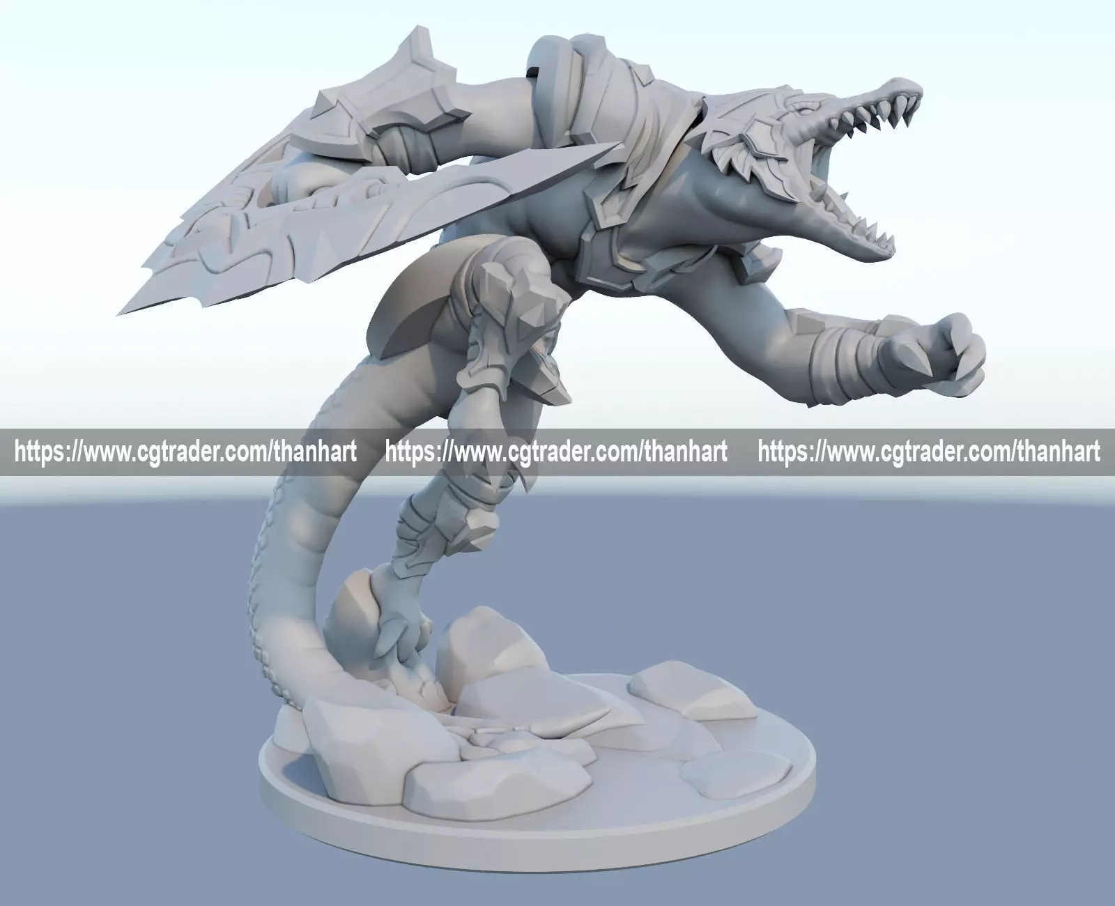 renekton 3D print model from League of Legends  3D print model_0