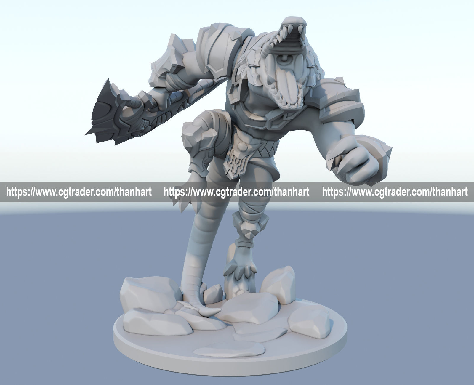 renekton 3D print model from League of Legends  3D print model_4