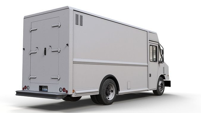 Freightliner MT45 step van Low-poly 3D model 7