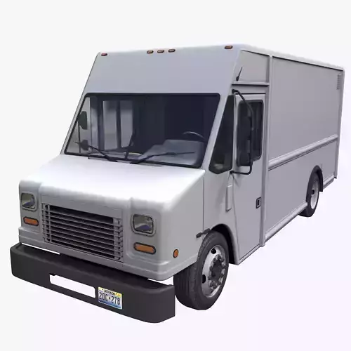 Freightliner MT45 step van Low-poly 3D model