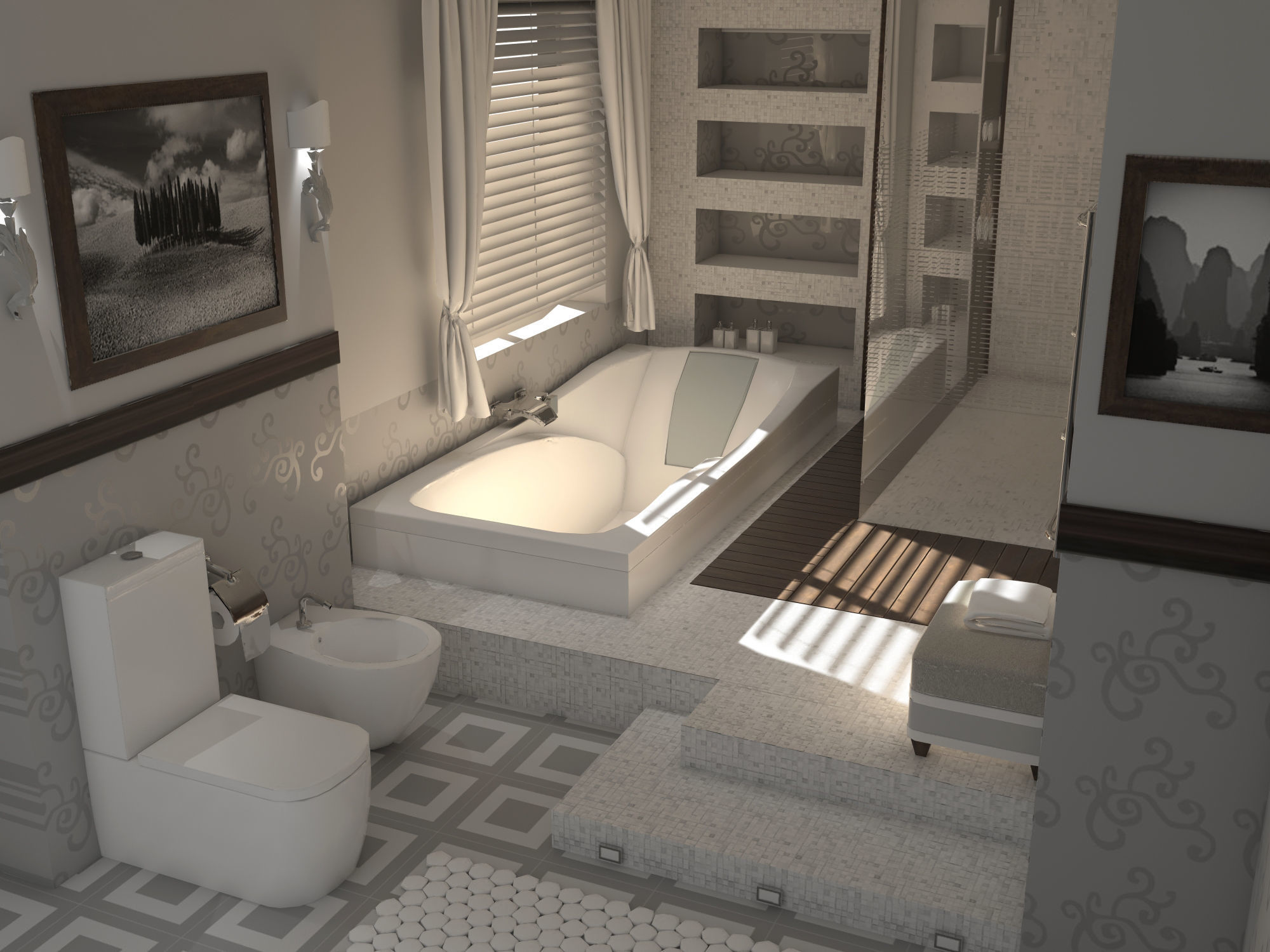 Bathroom 01 VR-ready Low-poly 3D model_7