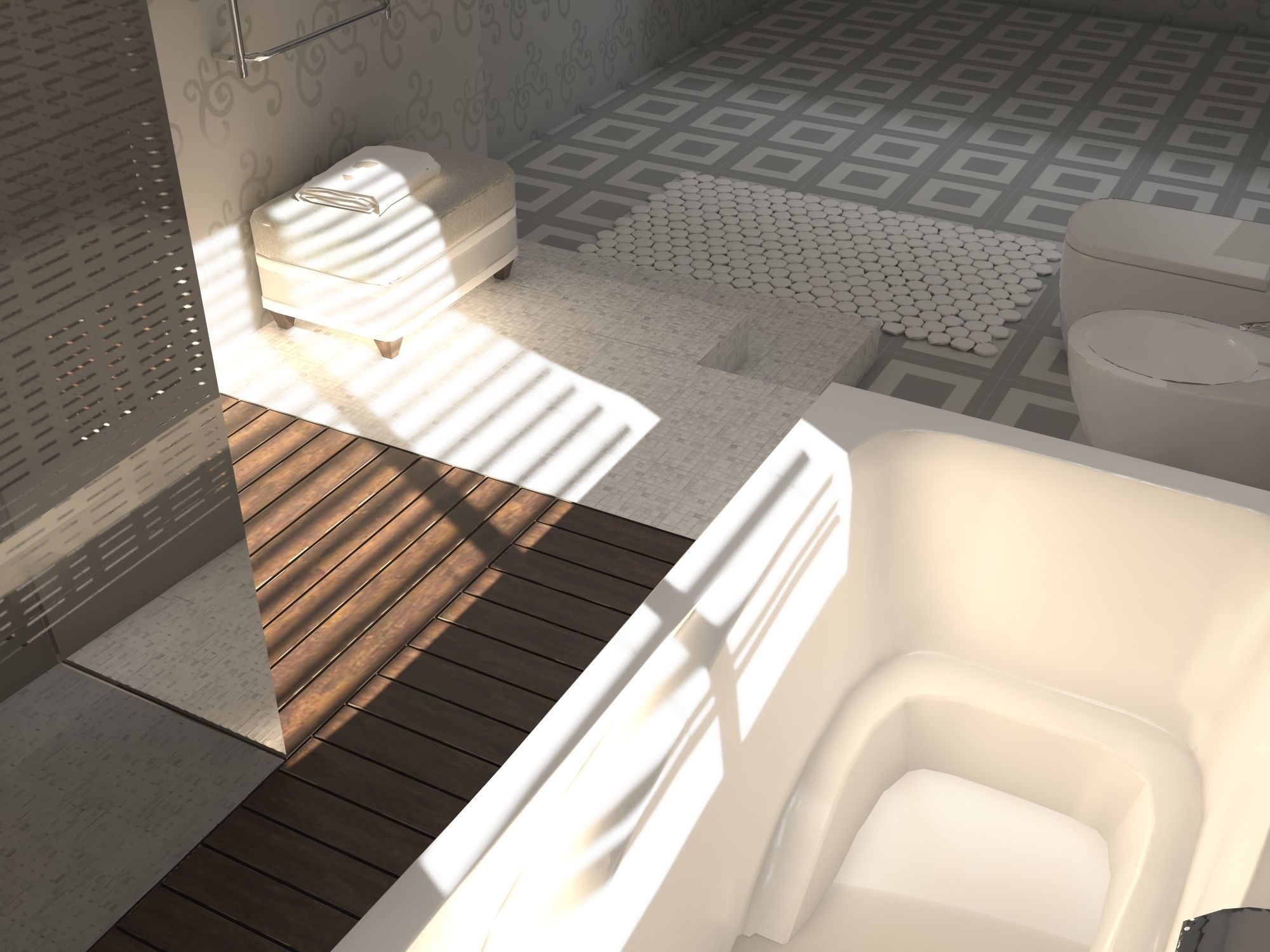 Bathroom 01 VR-ready Low-poly 3D model_11