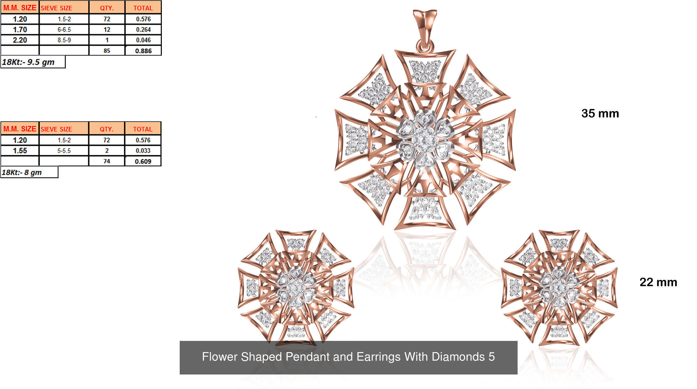 JEWELCAD 334 PENDANT SET FILES 3D Model Collection_128